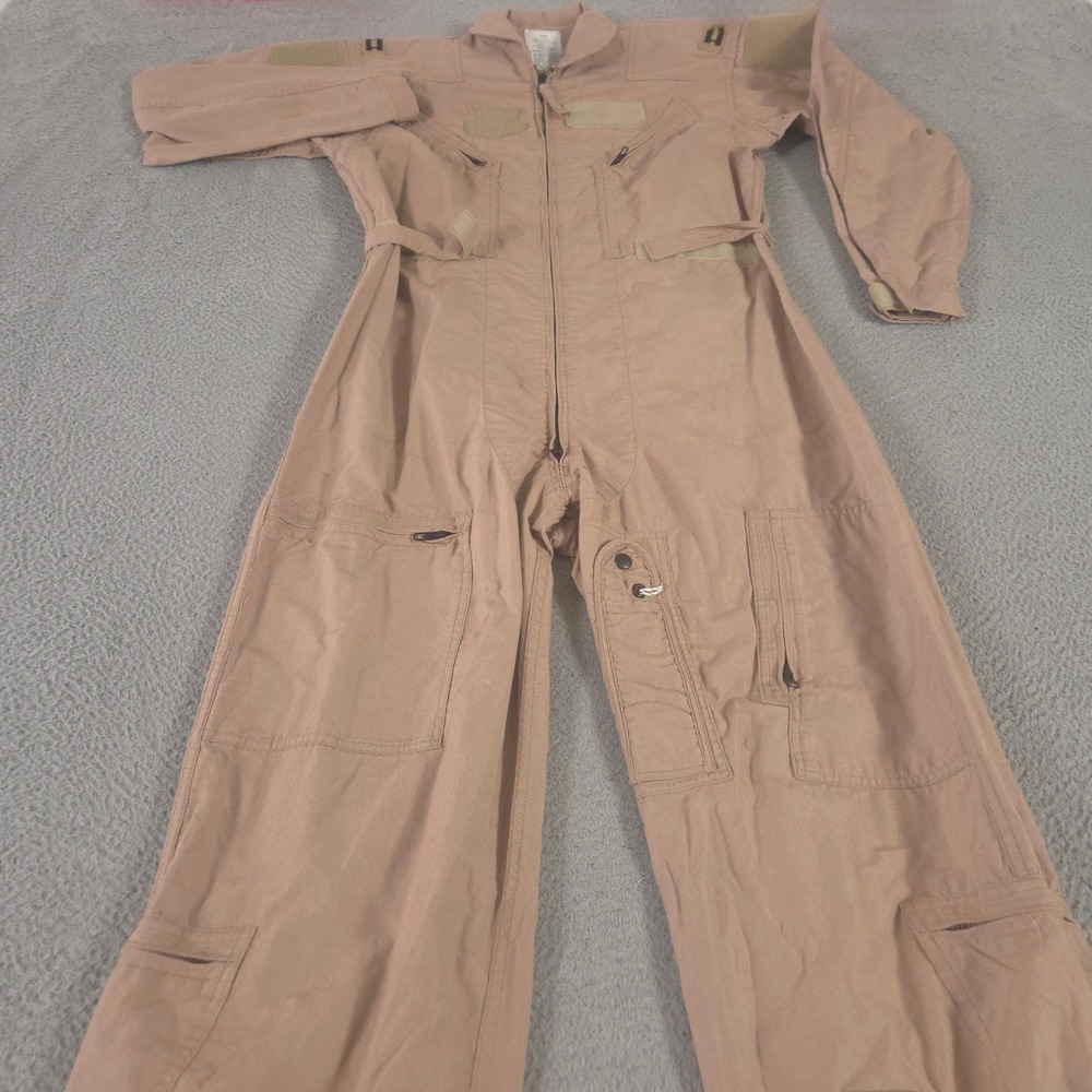 Flyers Coveralls Mens 44R Tan CWU-27/P Aramid Flight Suit 00s Military Type 1
